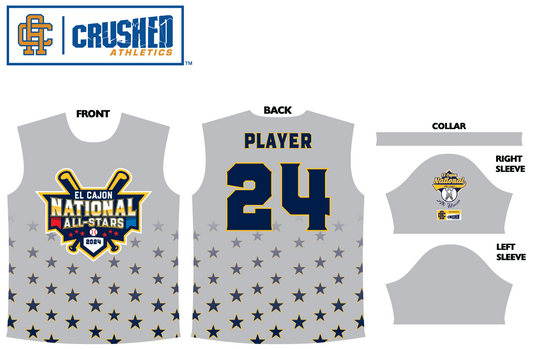 El Cajon National Majors All-Star Crew Neck Jersey